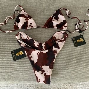 Cowhide Skatie Bikini
